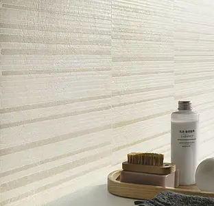 Mosaikeffektfliser, Effekt andre sten, Farve beige, Glaseret porcelænsstentøj, 60x120 cm, Overflade skridsikker