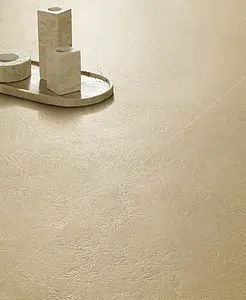 Grundflise, Effekt andre sten, Farve beige, Glaseret porcelænsstentøj, 60x120 cm, Overflade skridsikker
