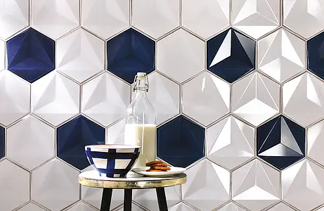 Background tile, Effect unicolor, Color grey, Glazed porcelain stoneware, 15.1x17.3 cm, Finish glossy