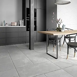 Background tile, Effect concrete, Color grey, Glazed porcelain stoneware, 48x48 cm, Finish matte