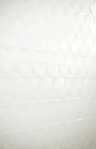 Hintergrundfliesen, Optik unicolor, Farbe weiße, Keramik, 12.9x14.8 cm, Oberfläche glänzende