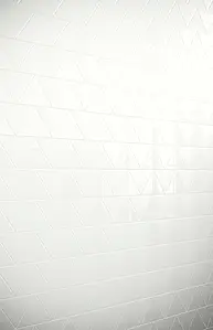 Bakgrunnsflis, Effekt ensfarget, Farge hvit, Keramikk, 12.9x14.8 cm, Overflate glanset
