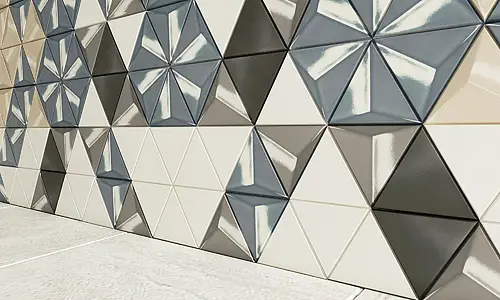 Background tile, Effect unicolor, Color white, Ceramics, 12.9x14.8 cm, Finish glossy