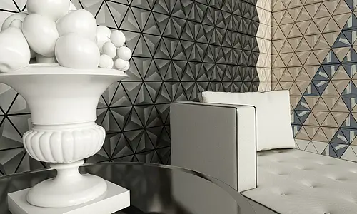 Background tile, Ceramics, 12.9x14.8 cm, Surface Finish matte