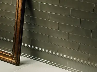Piastrella di fondo, Colore marrone, Ceramica, 7.5x30 cm, Superficie opaca