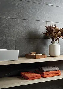 Background tile, Effect stone,other stones, Color grey, Glazed porcelain stoneware, 30x120 cm, Finish antislip