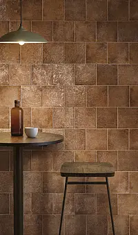 Background tile, Effect other stones, Color brown, Glazed porcelain stoneware, 16.3x16.3 cm, Finish glossy