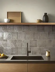 Background tile, Effect other stones, Color grey, Glazed porcelain stoneware, 16.3x16.3 cm, Finish glossy