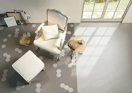 Bakgrunnsflis, Effekt treverk, Farge grå, Glasert porselenssteintøy, 23.7x97 cm, Overflate matt