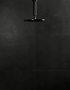 Bakgrunnsflis, Farge svart, Stil designer, Glasert porselenssteintøy, 60x60 cm, Overflate matt