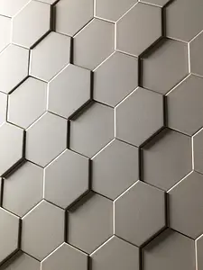 Bakgrundskakel, Färg grå, Glaserad granitkeramik, 11x12.6 cm, Yta matt