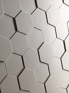 Background tile, Color grey, Glazed porcelain stoneware, 11x12.6 cm, Finish matte