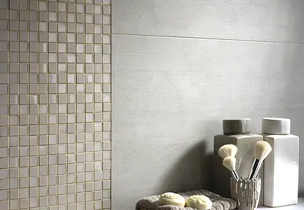 Mosaik, Färg beige, Glaserad granitkeramik, 28.6x28.6 cm, Yta blank