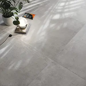 Background tile, Effect concrete, Color grey, Unglazed porcelain stoneware, 120x120 cm, Finish antislip