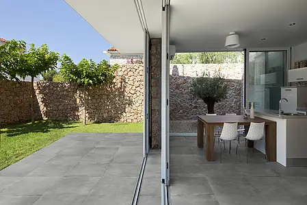 Bakgrundskakel, Textur betong, Färg grå, Glaserad granitkeramik, 60x60 cm, Yta halksäker