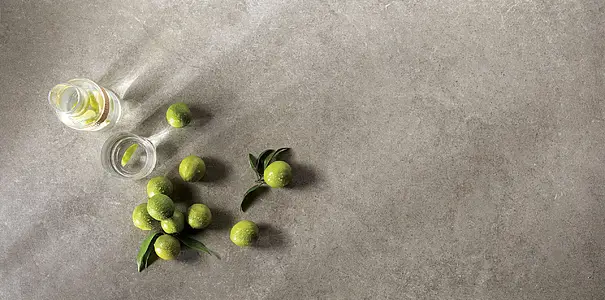 Background tile, Effect limestone, Color grey, Unglazed porcelain stoneware, 60x120 cm, Finish antislip