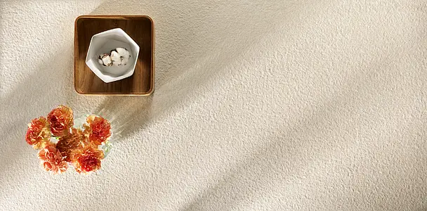 Background tile, Effect limestone, Color beige, Unglazed porcelain stoneware, 60x120 cm, Finish antislip