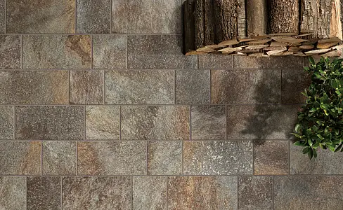 Background tile, Effect stone,other stones, Color brown, Unglazed porcelain stoneware, 22.5x45 cm, Finish antislip