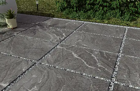 Bakgrundskakel, Textur sten,other stones, Färg grå, Oglaserad granitkeramik, 60x90 cm, Yta halksäker