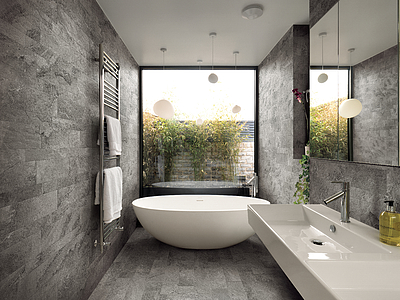 Pave Wall Ardes Porcelain Tiles produced by Sichenia, Stone effect