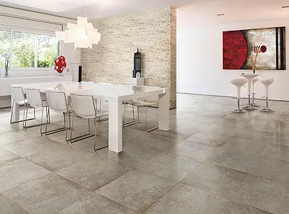 Background tile, Effect stone,slate, Color beige, Unglazed porcelain stoneware, 11x45 cm, Finish matte