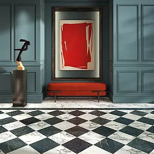 Background tile, Effect other marbles, Color black, Unglazed porcelain stoneware, 30x30 cm, Finish left_menu_relefnaya