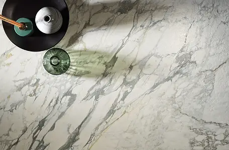Background tile, Effect other marbles, Color white, Unglazed porcelain stoneware, 60x120 cm, Finish left_menu_relefnaya