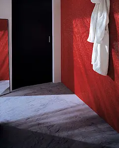 Mosaik, Farbe rote, Glas, 29.5x29.5 cm, Oberfläche glänzende