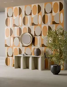 Grundflise, Effekt harpiks, Farve med flere farver, Glaseret porcelænsstentøj, 60x120 cm, Overflade skridsikker