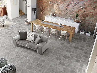 Effect concrete, Color grey, Style patchwork, Background tile, Unglazed porcelain stoneware, 30x30 cm, Finish matte