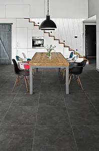 Effekt beton, Farve grå, Grundflise, Uglaseret porcelænsstentøj, 60.4x60.4 cm, Overflade skridsikker