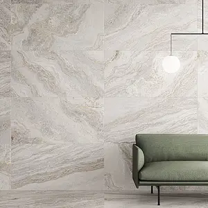 Background tile, Effect stone,quartzite, Color white, Unglazed porcelain stoneware, 60x119.8 cm, Finish matte
