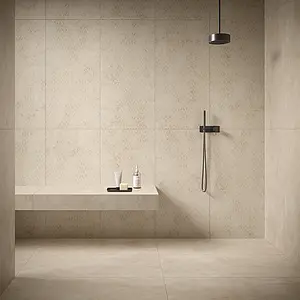 Background tile, Effect resin,concrete, Color beige, Unglazed porcelain stoneware, 60x119.8 cm, Finish antislip