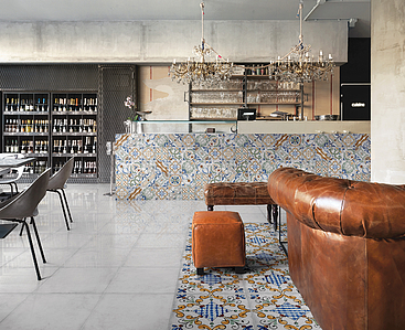 Maiori Porcelain Tiles produced by Sintesi Ceramica, Style patchwork, Terracotta effect