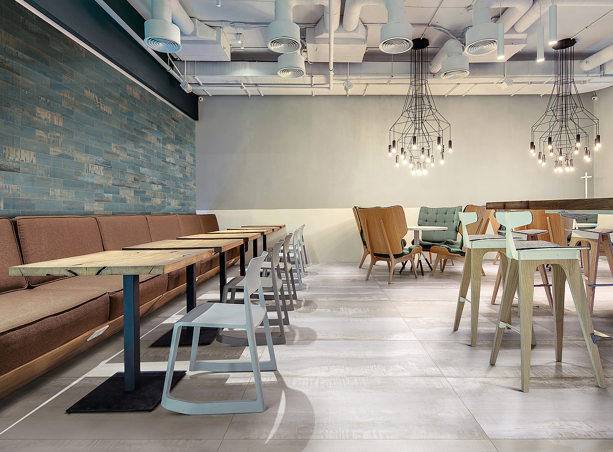sintesi-met-arch-1Metal effect, Public spaces, Living room, Loft style style, Unglazed porcelain stoneware, wall & floor, matte, Slip-resistance R10, Rectified edge, Non-rectified edge, Shade variation V3