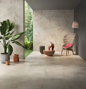 Background tile, Effect concrete, Color beige, Glazed porcelain stoneware, 60x119.8 cm, Finish matte