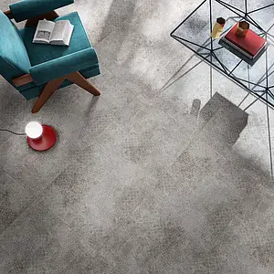Bakgrundskakel, Textur betong, Färg grå, Glaserad granitkeramik, 60x119.8 cm, Yta matt