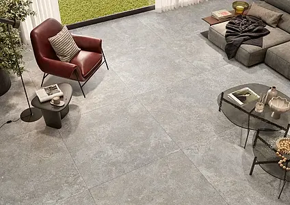 Background tile, Effect other stones, Color grey, Unglazed porcelain stoneware, 120x120 cm, Finish antislip
