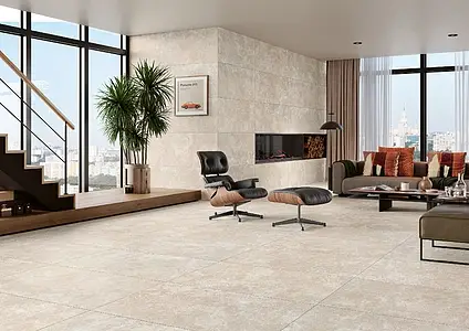 Background tile, Effect other stones, Color beige, Unglazed porcelain stoneware, 60x120 cm, Finish antislip