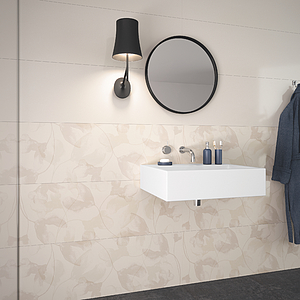 Dekor, Farbe beige,weiße, Keramik, 35x100 cm, Oberfläche matte