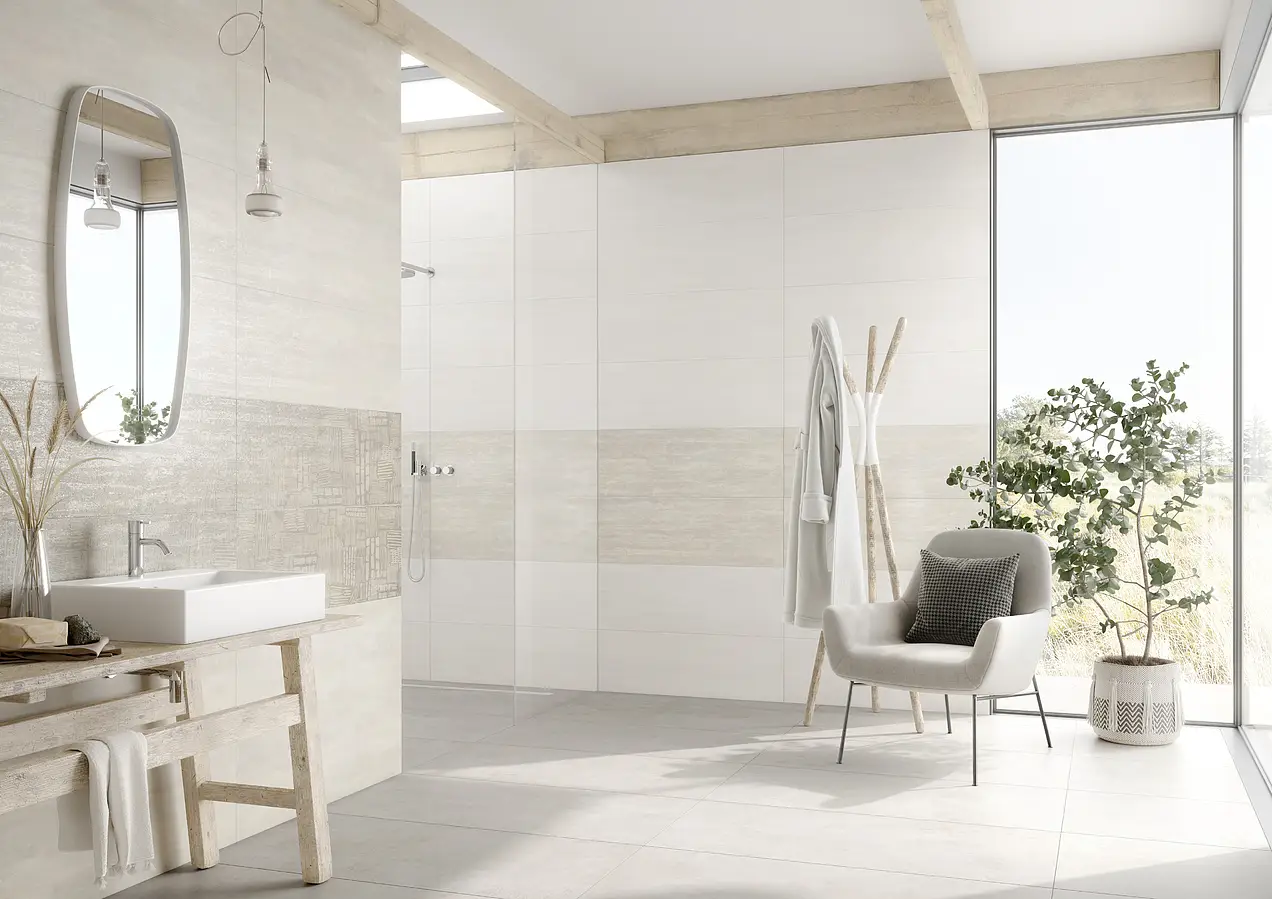 Background tile, Effect other stones, Color beige, Ceramics, 35x100 cm, Finish matte