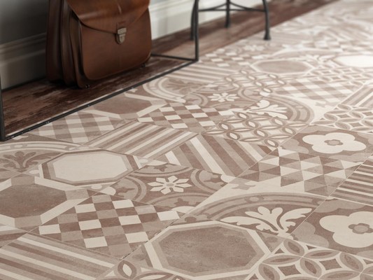 Art samling af keramik- og porcelænsfliser fremstillet af Ceramiche Supergres, 2, Stil patchwork, Effekt marokkanske fliser