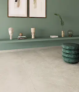 Effekt sten, Farve beige, Grundflise, Uglaseret porcelænsstentøj, 60x120 cm, Overflade skridsikker