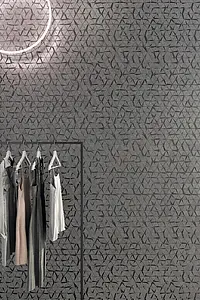 Mosaik, Optik stein, Farbe graue, Unglasiertes Feinsteinzeug, 27x30 cm, Oberfläche matte