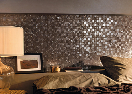 Mosaic tile, Color brown, Glazed porcelain stoneware, 30x30 cm, Finish glossy