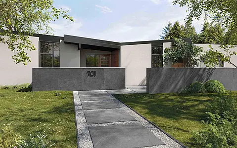 Bakgrundskakel, Textur betong, Färg grå, Oglaserad granitkeramik, 120x120 cm, Yta matt