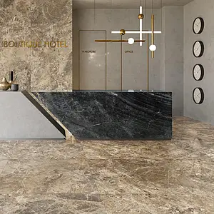 Carrelage, Effet pierre,autres types de marbre, Teinte noire, Grès cérame émaillé, 120x278 cm, Surface polie