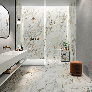 Purity of Marble Brecce Porcelain Tiles produced by Ceramiche Supergres, Stone effect