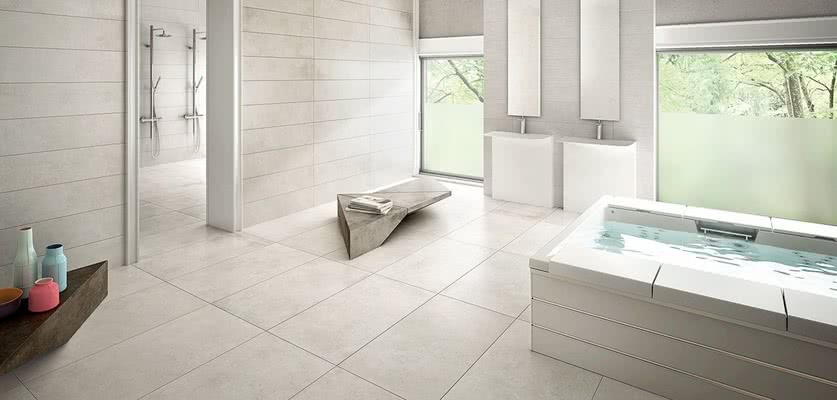 Background tile, Effect stone, Color beige, Glazed porcelain stoneware, 45x90 cm, Finish matte