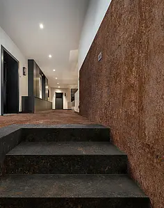 Background tile, Effect metal, Color brown, Glazed porcelain stoneware, 60x120 cm, Finish matte
